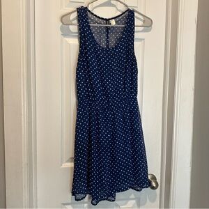H&M Blue Polka Dot Dress Size 6